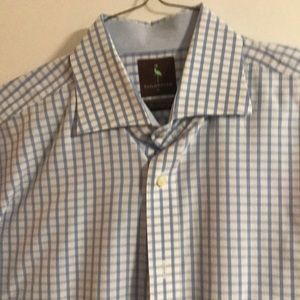 Tailorbyrd like new blue check shirt